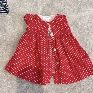 Burberry Red polkadot dress